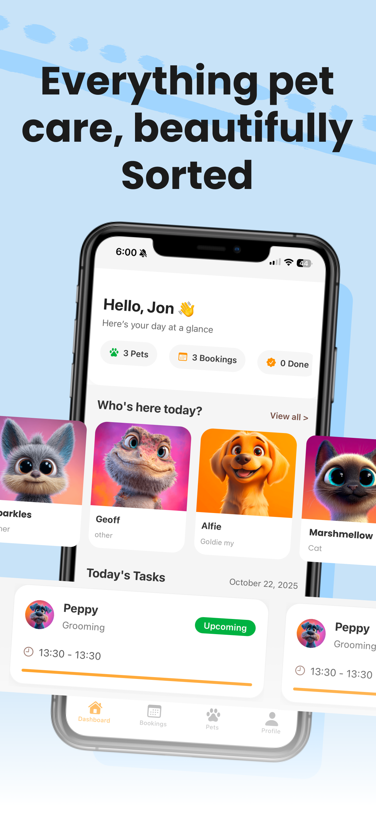 A selection of website design examples