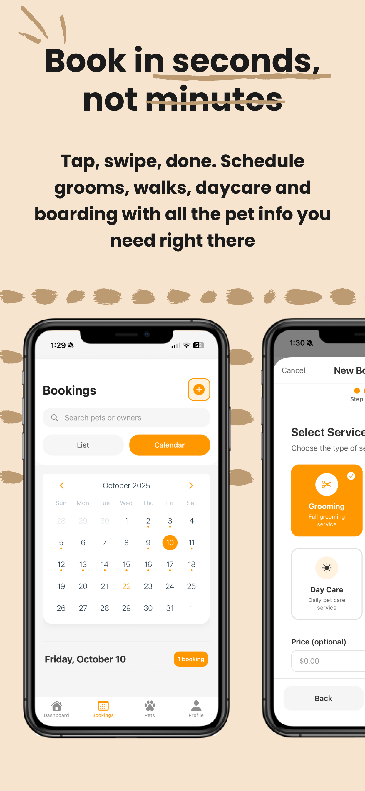 A selection of website design examples